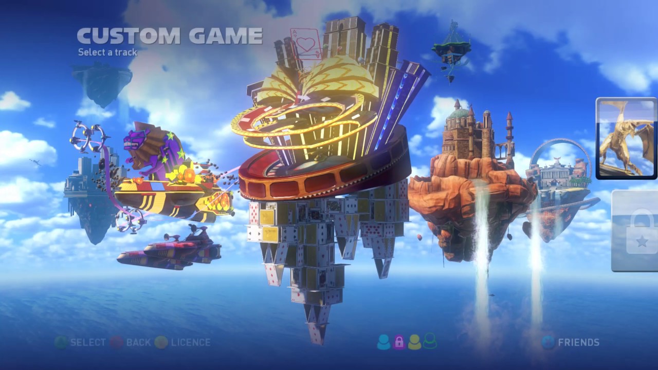 Sonic & All Stars Racing Transformed 3 player split screen challenge