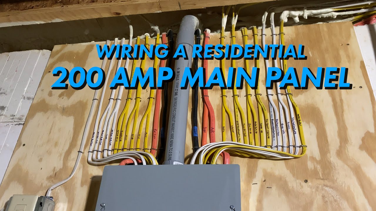 How To Wire A Residential 200 Amp Main Panel