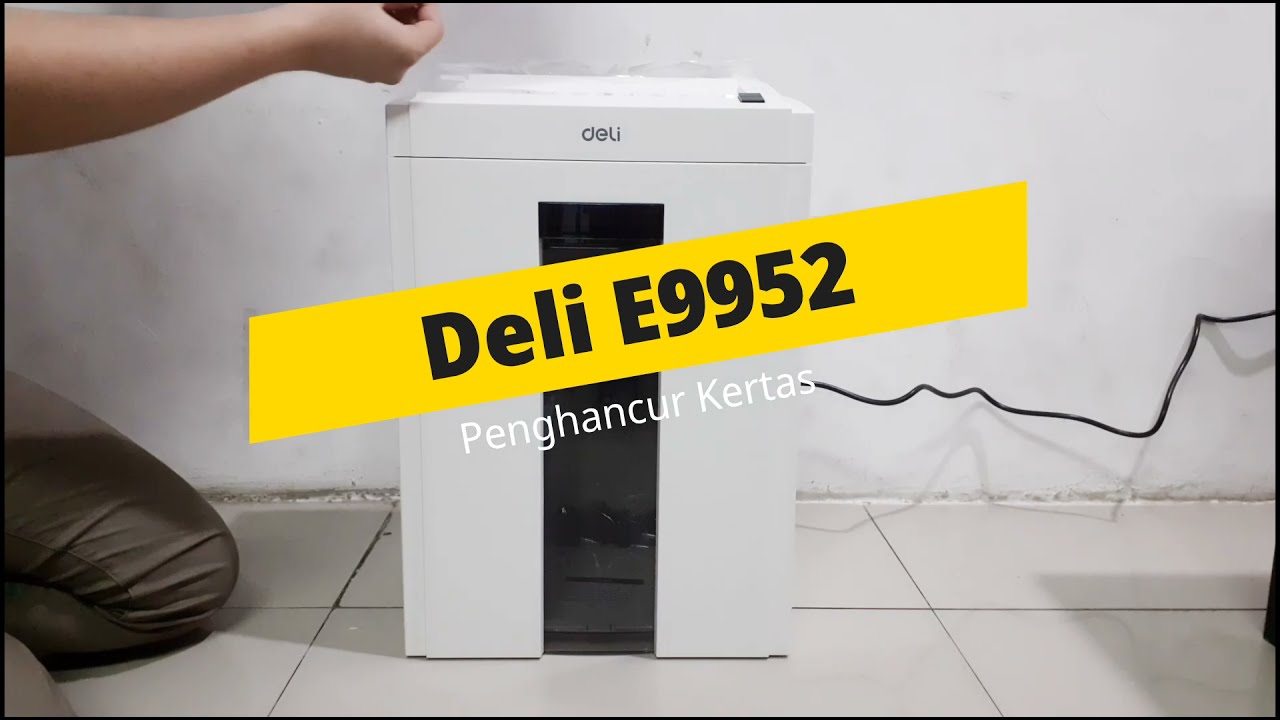 Mesin Penghancur Kertas Paper Shredder Deli E9952