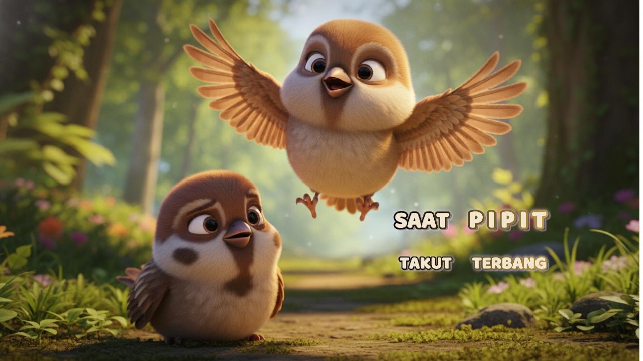 Cerita Fabel Saat Pipit Takut Terbang I Cerita Edukatif I Animasi 3D