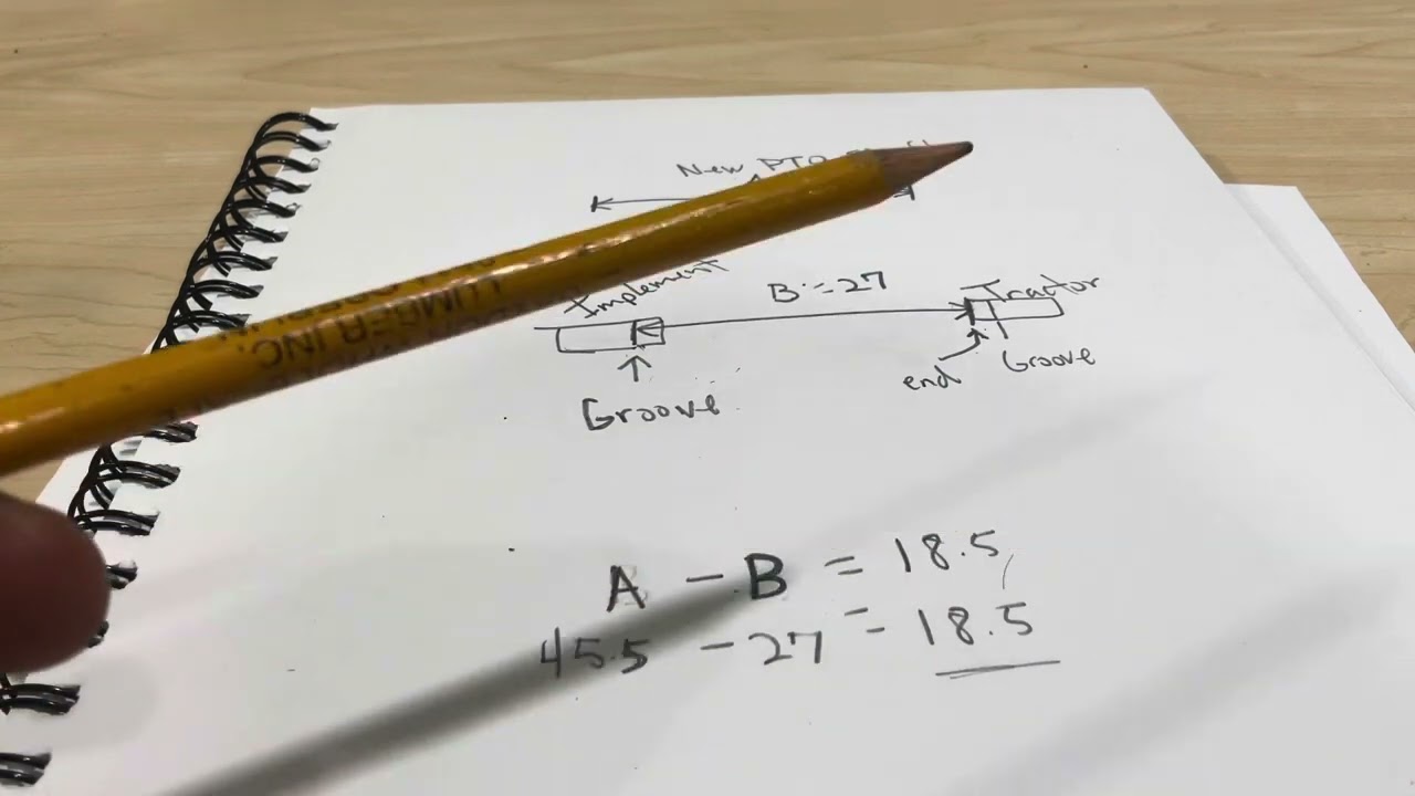 How to cut a PTO shaft