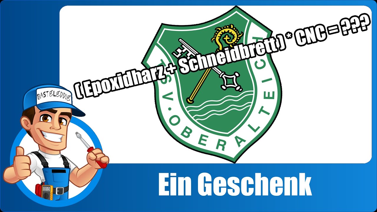 Servierbrett mit Inlay aus Epoxy mit der Sorotec Hobbyline CNC