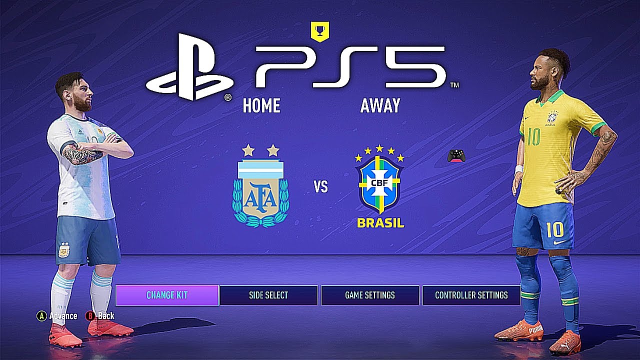 FIFA 21 PS5 BRAZIL - ARGENTINA | MOD Ultimate Difficulty Career Mode HDR Next Gen