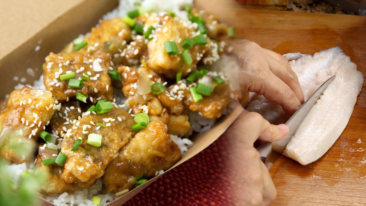 Chinese Takeout Crispy Lemon Fish Secret Revealed‼️ | EASY & QUICK CRISPY CHINESE LEMON FISH