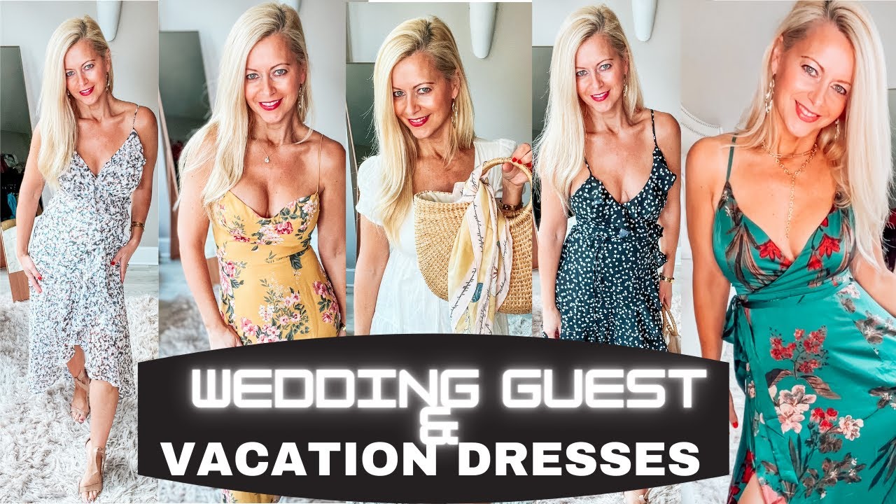 BEACH & WEDDING GUEST DRESSES | ELEGANT & ROMANTIC OUTFITS FOR WOMEN OVER 40