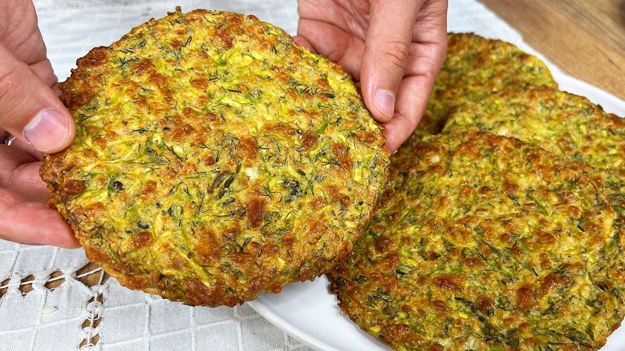 Ешьте хотя бы вечером. Никакой белой муки, никакого сахара. Кето Лепешки из кабачков.