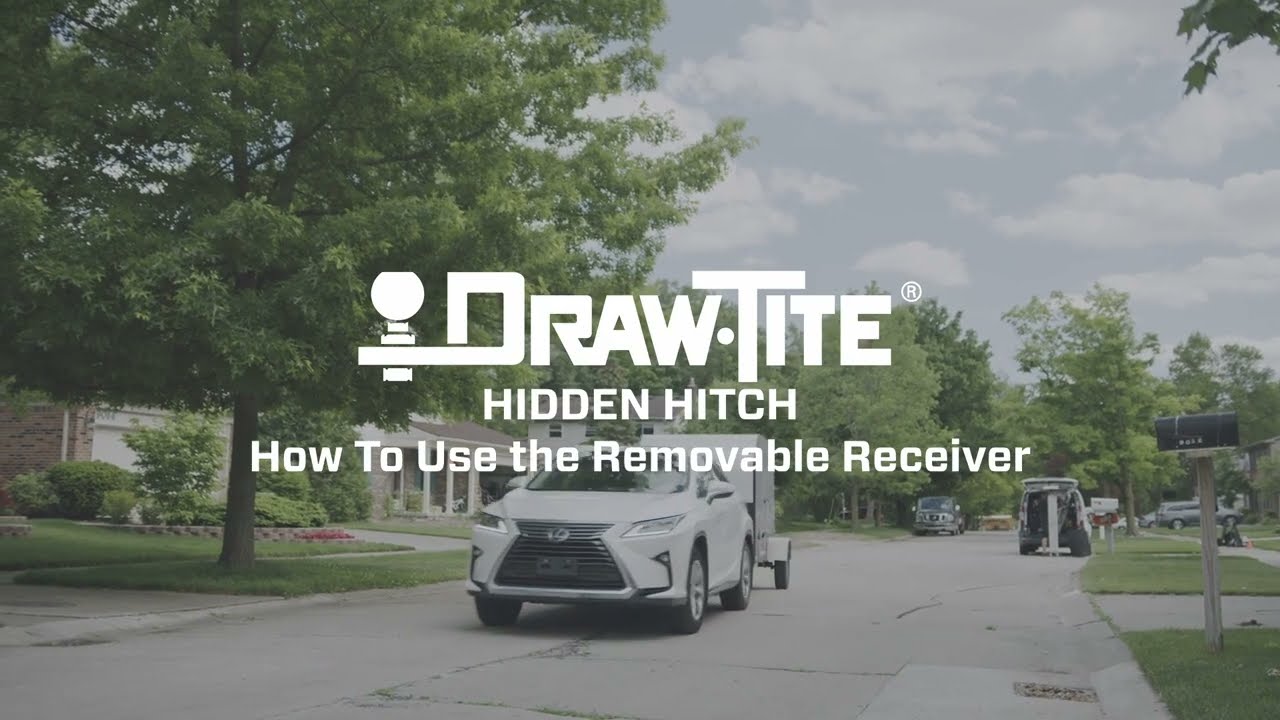 Attaching Accessories and Towing - Using the Removable 2in Receiver - HIDDEN HITCH by Draw-Tite