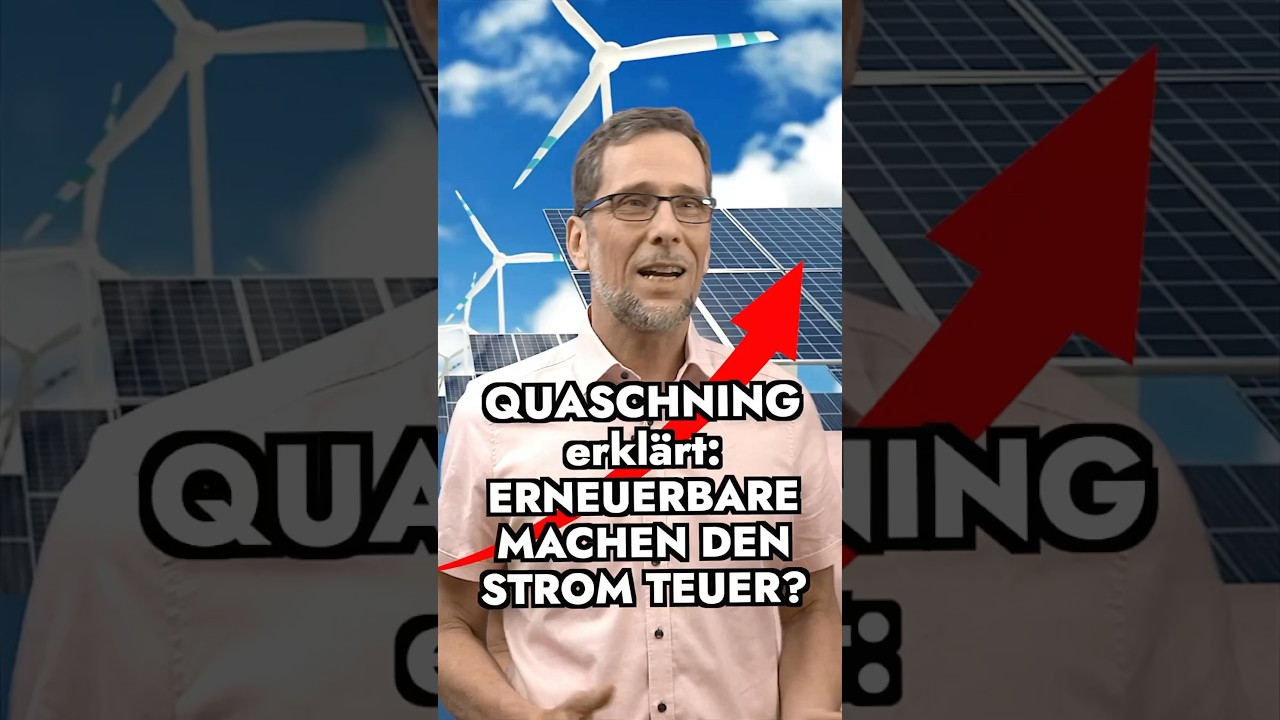Erneuerbare Energien machen den Strom teuer?