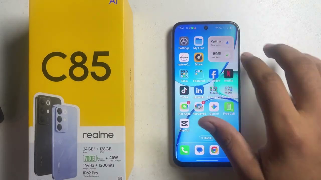 Realme C85/C85 Pro: Получайте уведомления о звонках или сообщениях с заблокированных номеров.