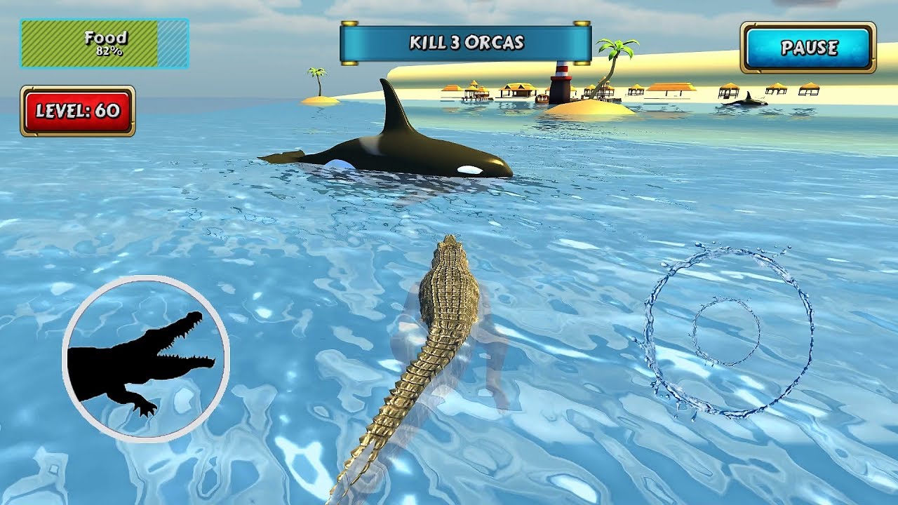 Crocodile Simulator Beach Hunt Android Gameplay #7