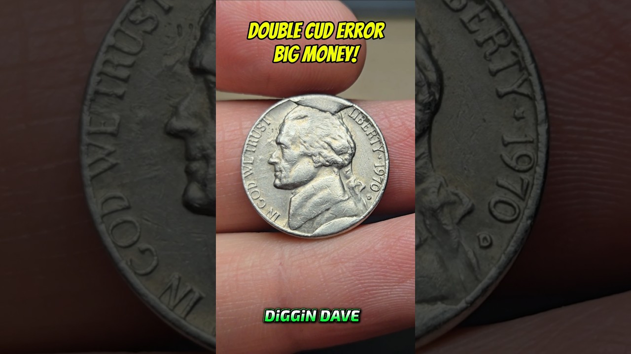 Double CUD ERROR! #coins #coinrollhunting #nickels #coincollecting #coin
