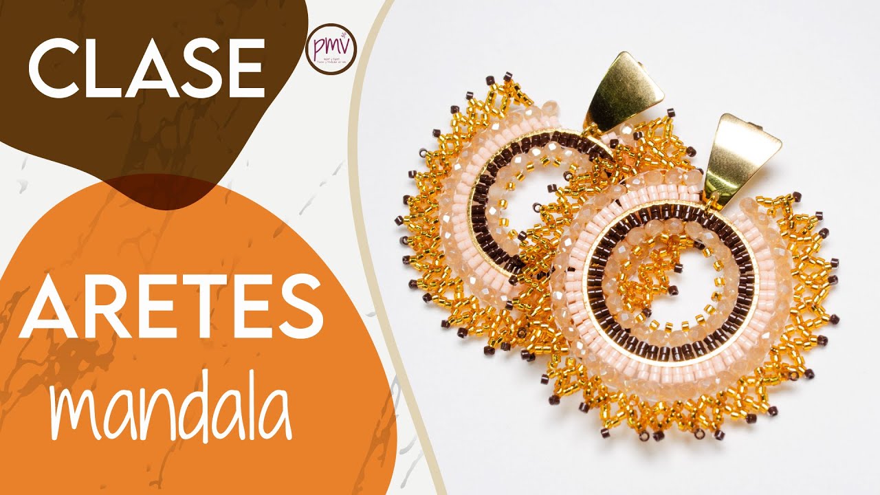 Aretes en forma de Mandala 🏵️