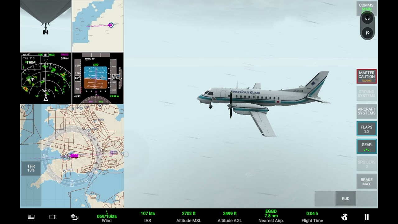 (FICTIONAL) Japan Coast Guard flight 38 crash on approach to Bristol