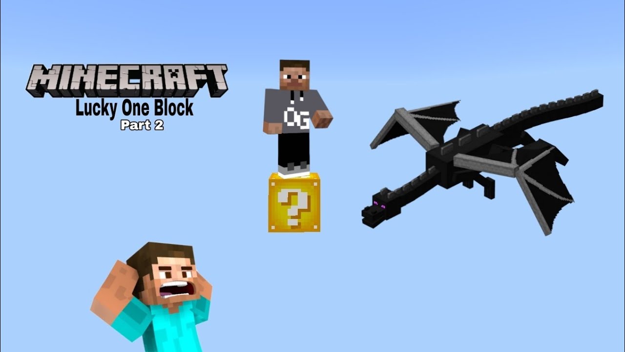 Minecraft But One Block Is Are Super Lucky The End 😱