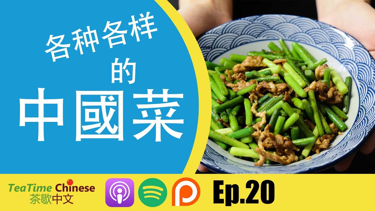(Visual Podcast) 第20集：各种各样的中国菜 Different kinds of Chinese food  | Intermediate Chinese podcast