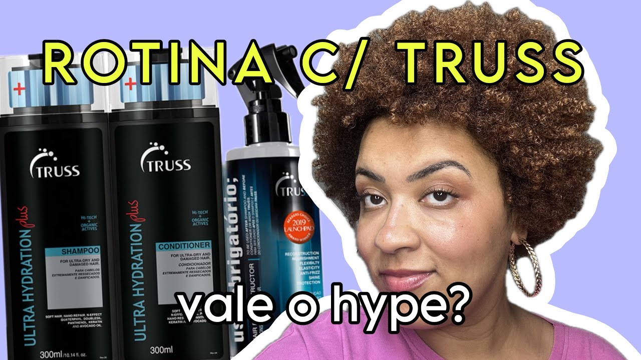 ROTINA COMPLETA APENAS COM TRUSS + finalização diferente | *Cabelo Crespo*