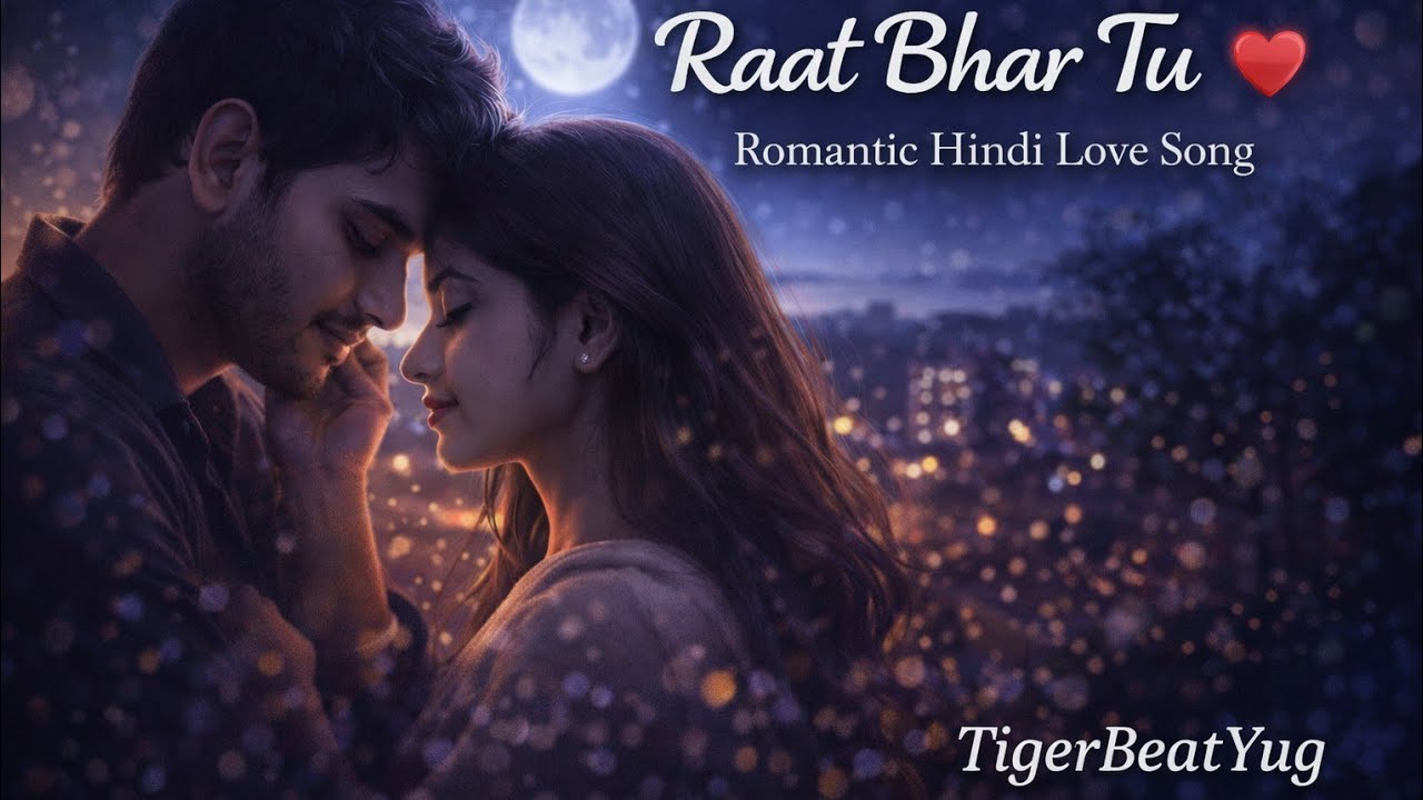 Raat Bhar Tu 🌙❤️ | Romantic Hindi Love Song | TigerBeatYug
