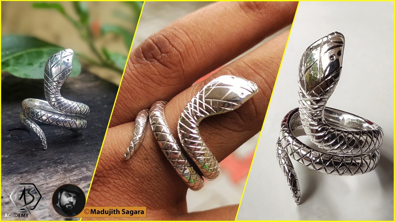 Snake ring AKA Cobra ring | Detailed crafting process | Jewelry works | Madujith Sagara