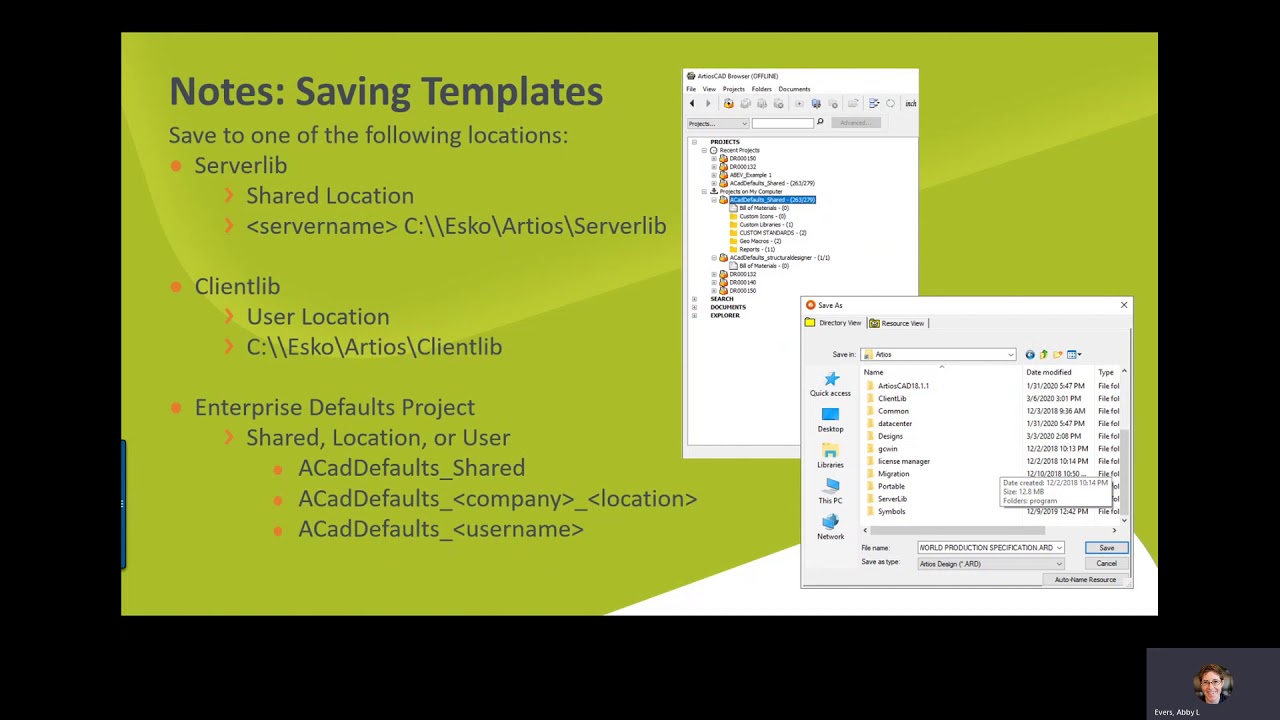 ArtiosCAD Customizing Standards Library from RDTs with Intro