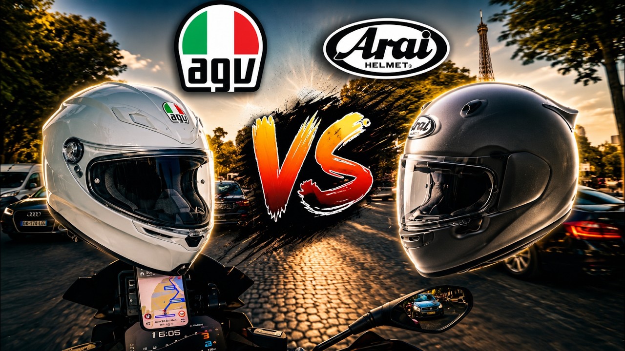 Comparatif AGV K6 vs ARAI QUANTIC ! (Casque moto GT Sport)
