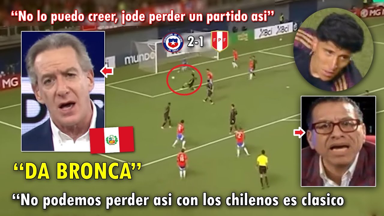 DESTROZADOS! PERIODISTAS PERUANOS EXPLOTAN tras DERROTA y AUTOGOL ante CHILE vs PERU 2-1 HOY