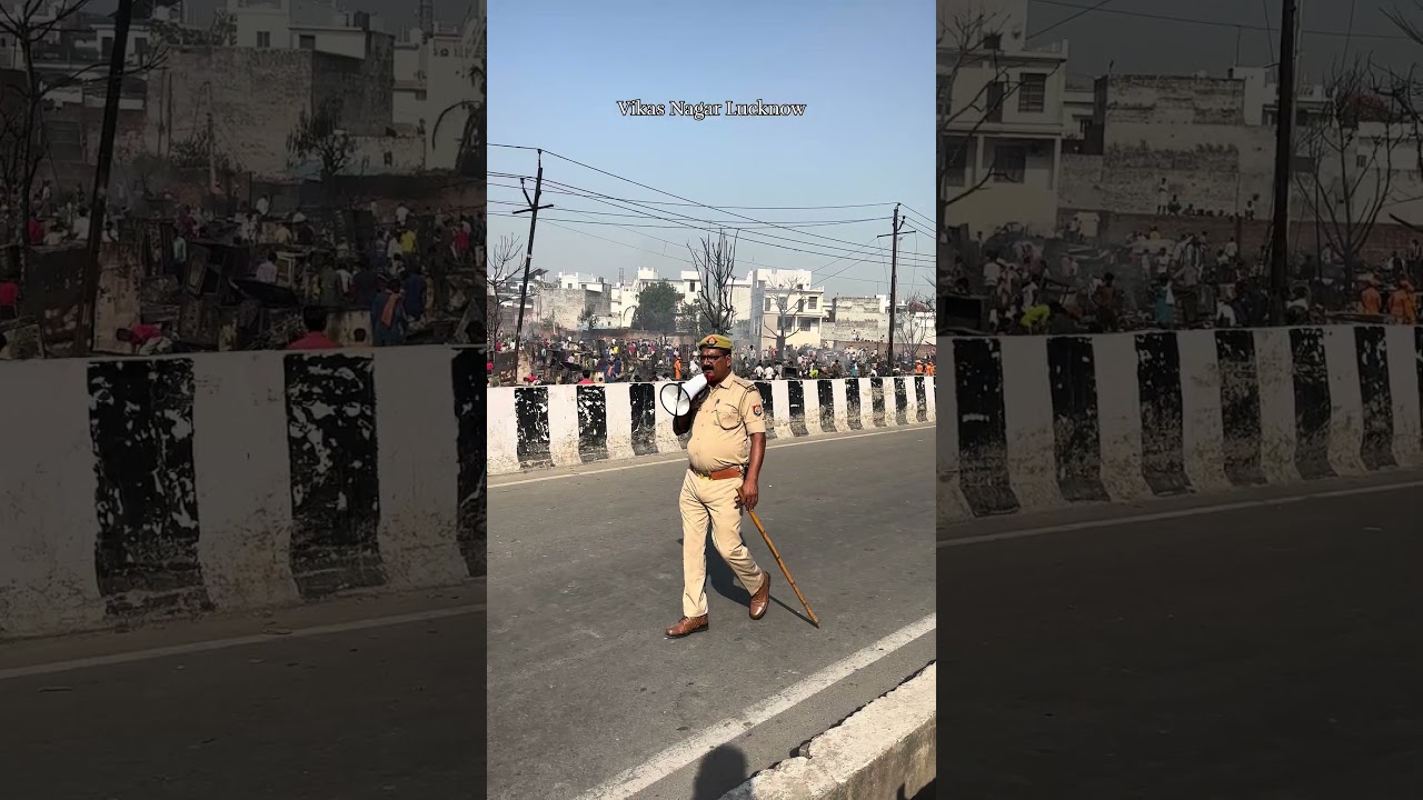 Lucknow Vikas Nagar Fire Tedhi Puliya #lucknow #vikasnagar #lucknownewstoday #viralreels