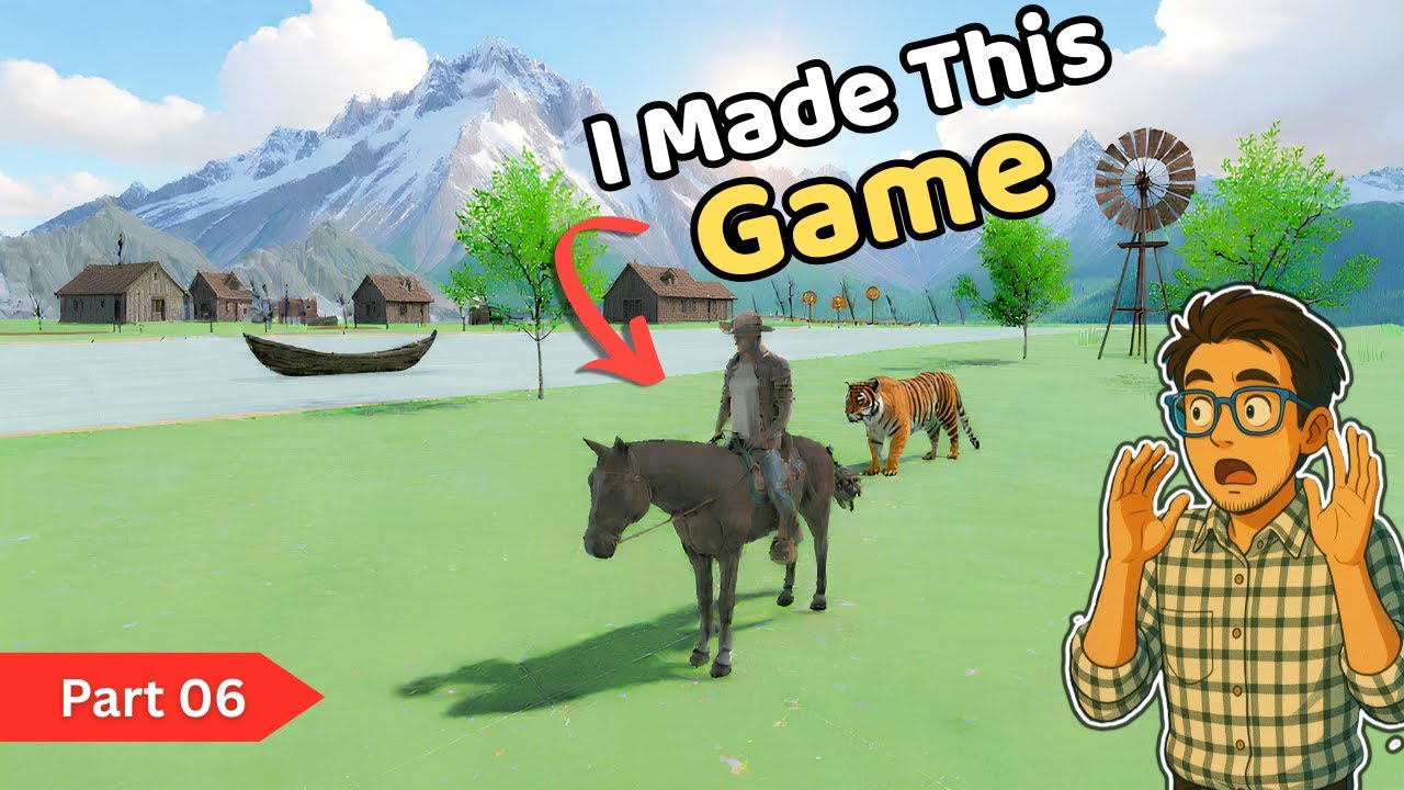I Made a Game Inspired by RDR 2 and Added a Tiger | Game Development in Hindi | Game Devlog 06