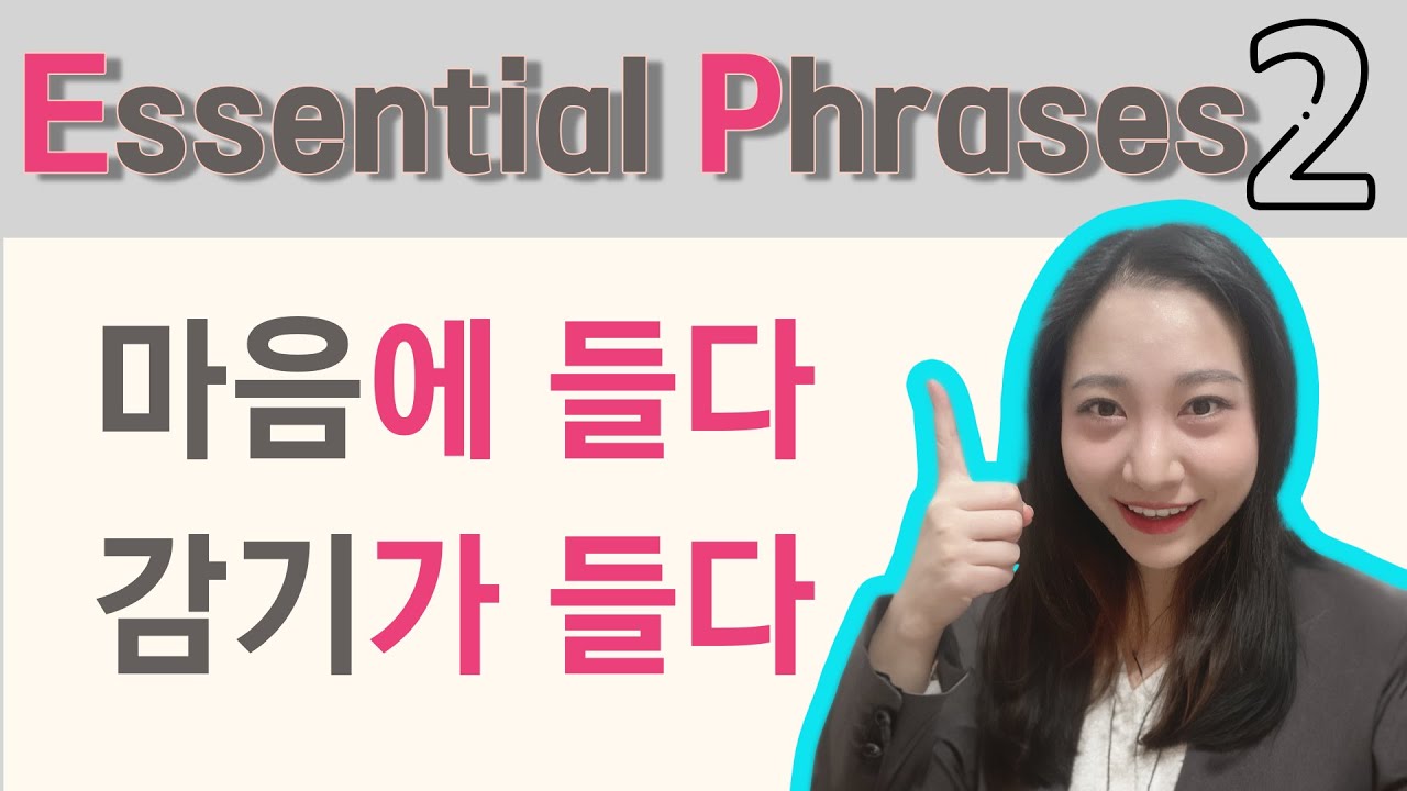 TOPIK2 level I Korean Phrasal Verb '들다' with Useful Expressions | KOREAN LESSON