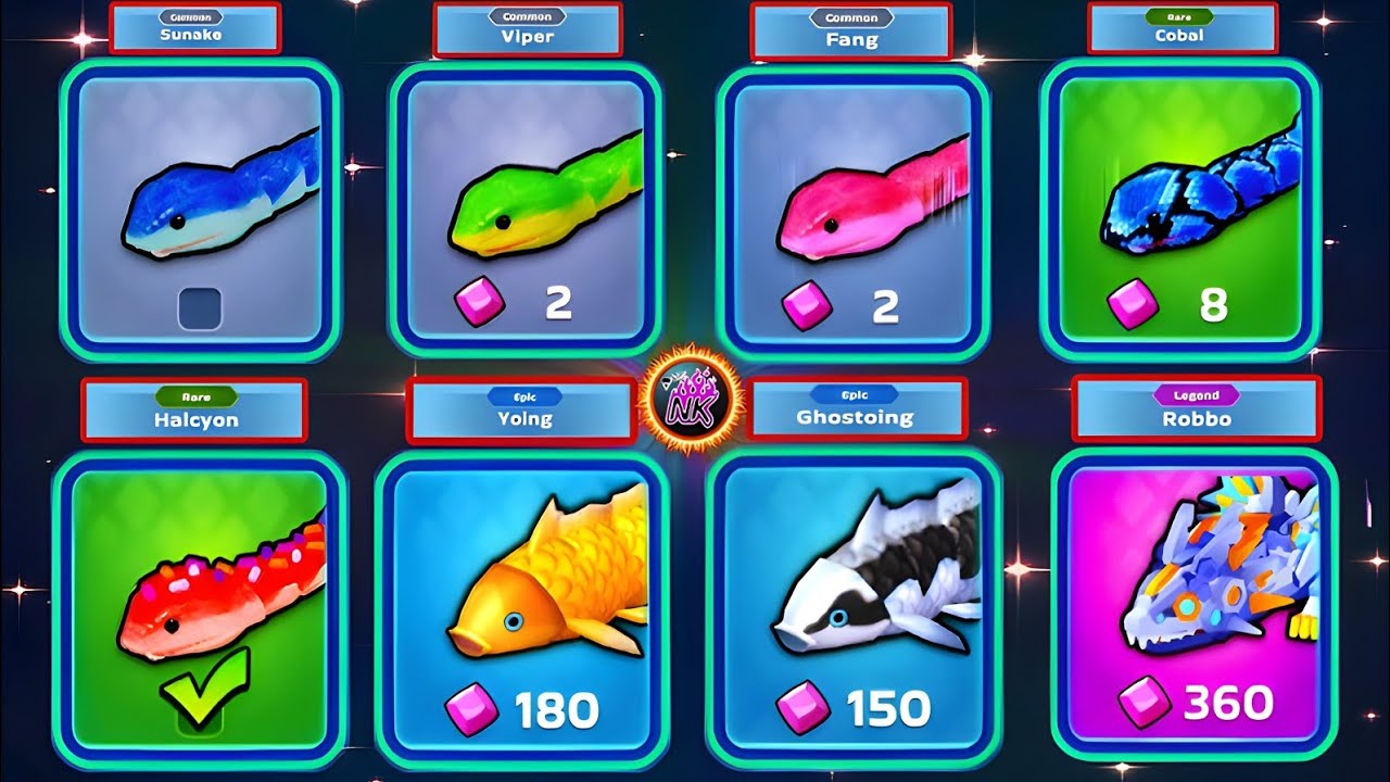 Snake Clash! Hungry Snake's Evolution All Snake Skin Max Level #145