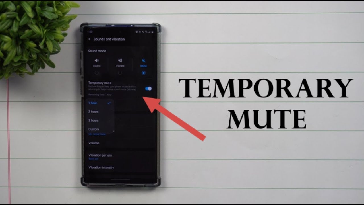 Samsung Has A New Temporary Mute Option!