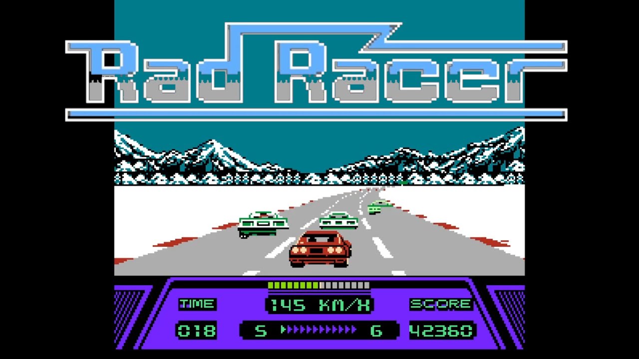 Rad Racer (Square, 1987, NES) playthrough