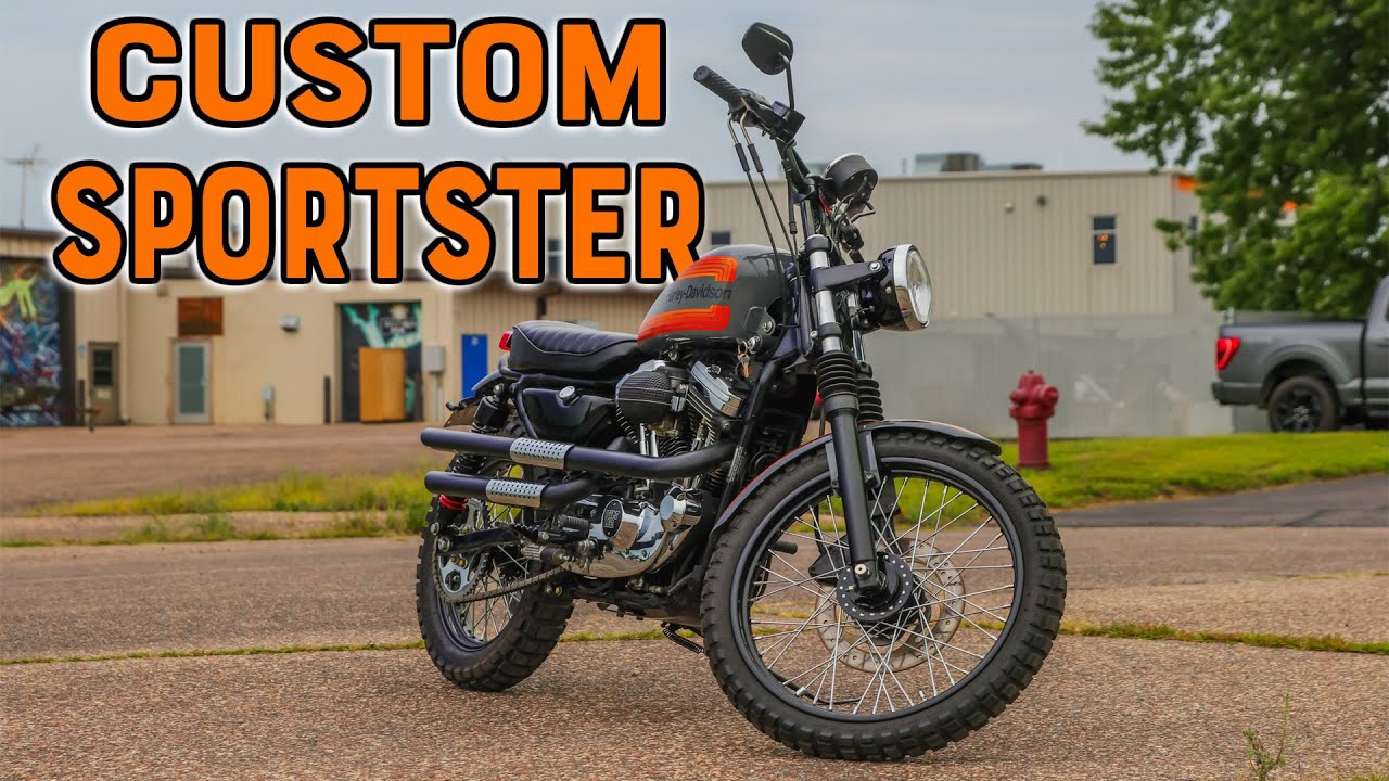 Краткое описание сборки Sportster Scrambler