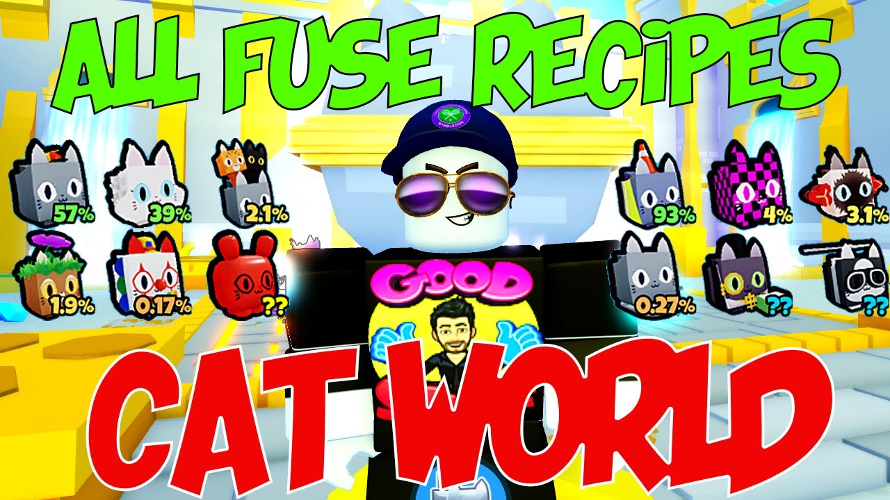 Fusing method pet sim x cat world. All the fuse recipes in cat world. Best fusing method pet sim x.