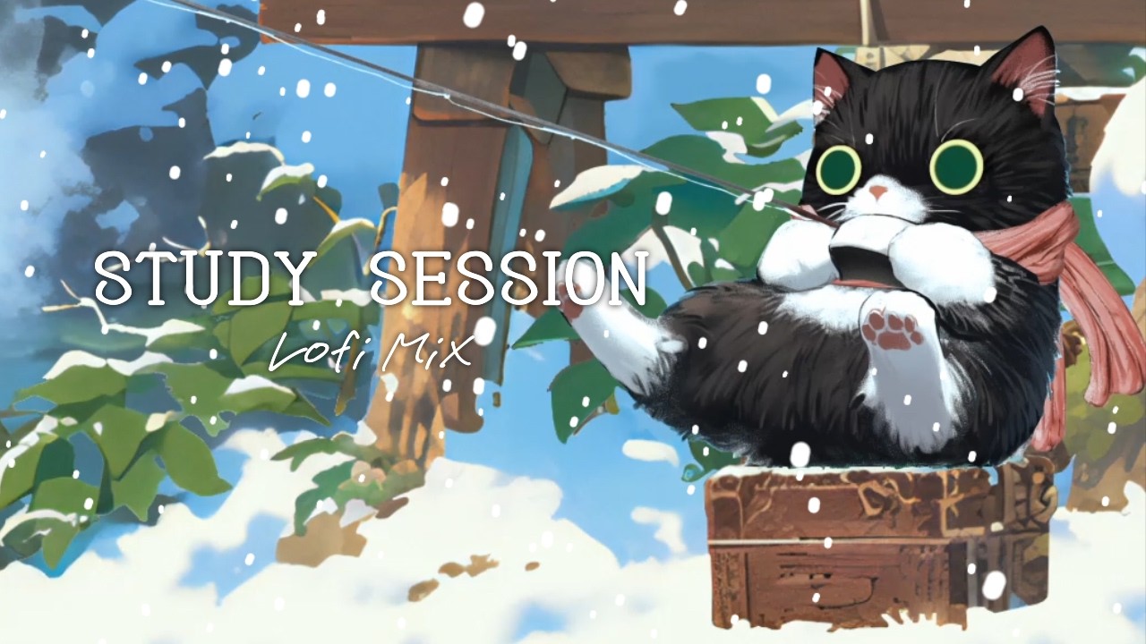 どんなものも待つ者の元にやってくる…猫を除いては。🌨️ 降り積もる雪を見つめて / Winter Chill Lofi - Soft Snowing Beats