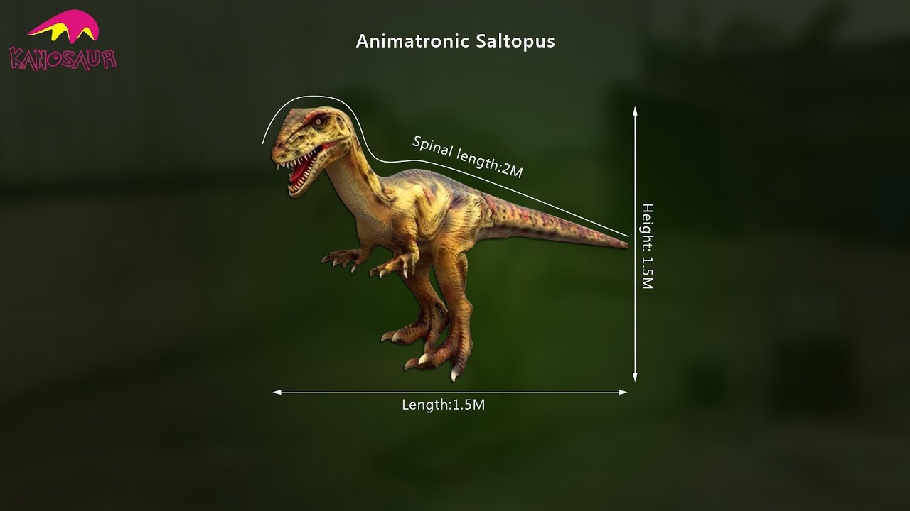 Lifelike Animatronic Saltopus for dinosaur park