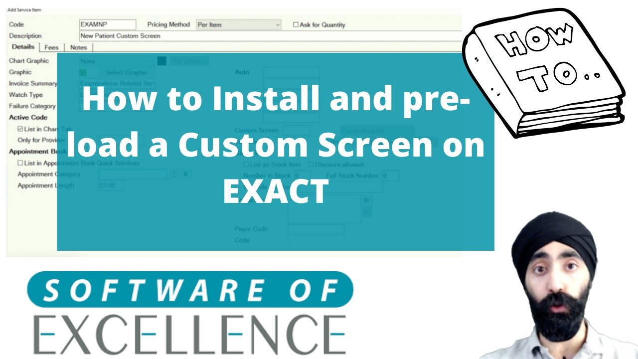 How to install and configure Custom Screens on SOE EXACT to save time