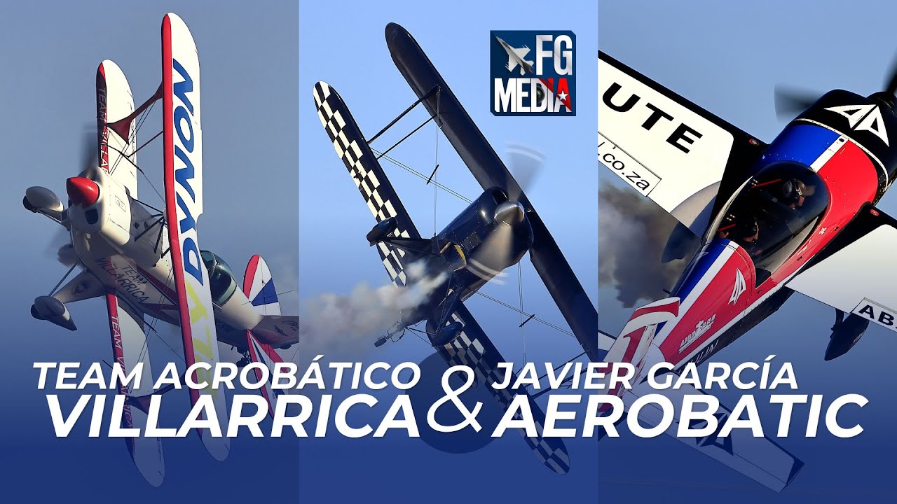 Team acrobático Villarrica (Vaslav Rubeska y Karam Puali) y Javier García en FIAC MAULE | 31.03.2023