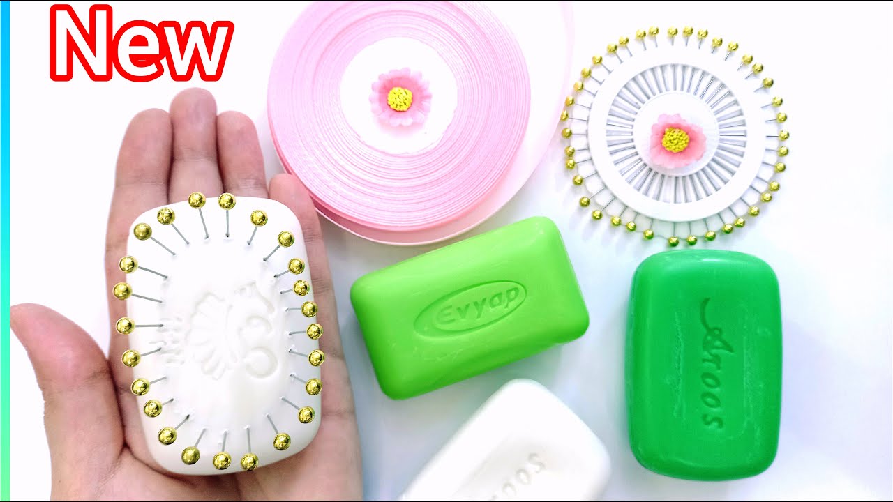 How to decorate soap: the amazing idea of ​​decorating soap with ribbons and needles!