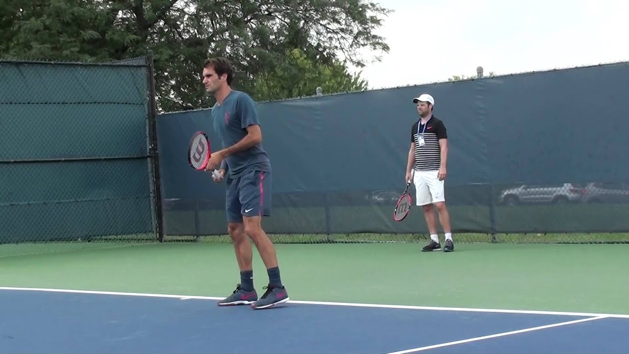 Roger Federer Practice at Cincinnati #3
