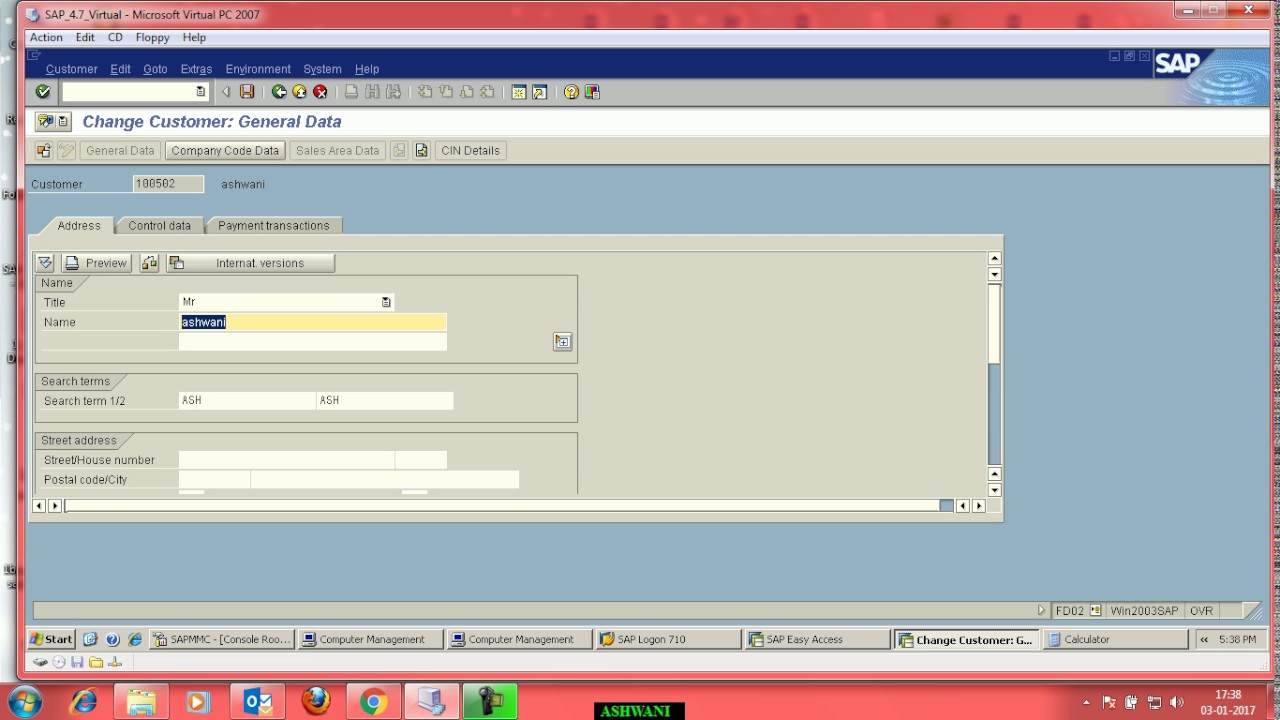 Assign Dunning Procedure to Customer Master data