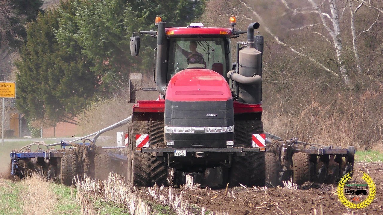 Case IH Quadtrac 620 mit 8m Köckerling Rebell Bodenbearbeitung 2018