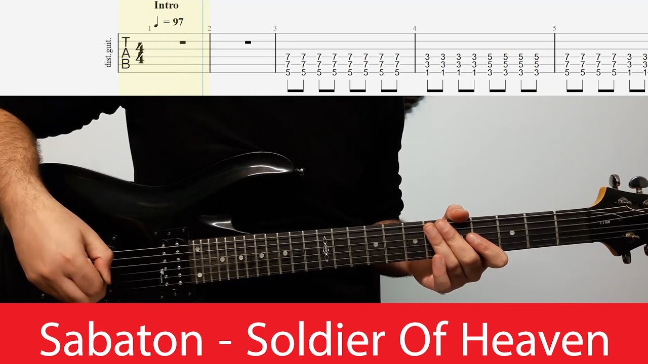 Sabaton - Soldier Of Heaven(Snippet) Guitar Cover With Tabs(E Standard)