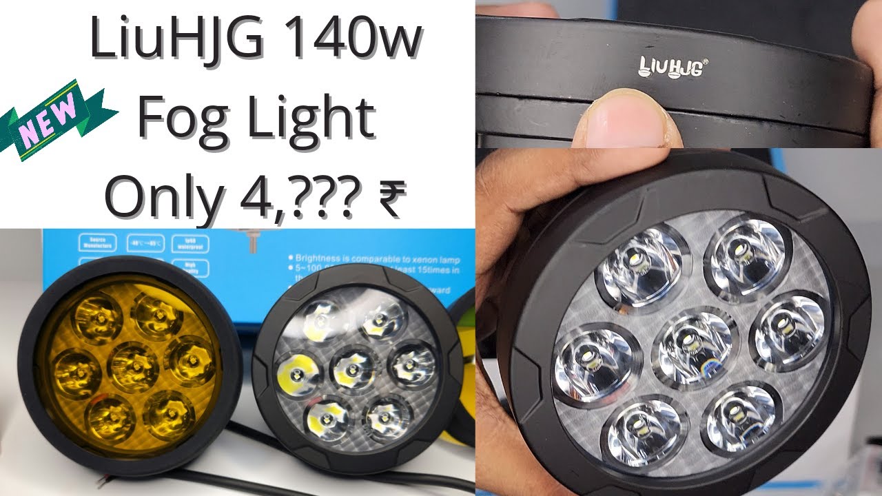 HJG 70w Round 7 LED Fog Light | Review By Bike Spare Market | HJG Powerfull Fog Light