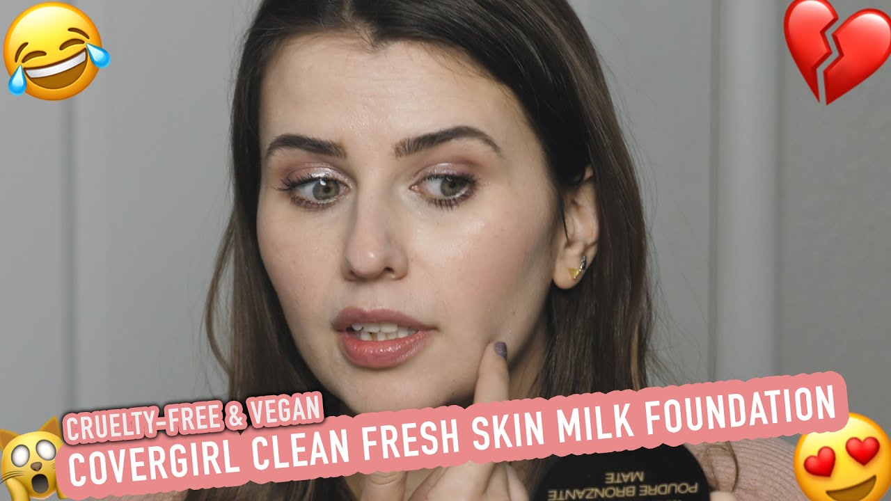 Trying the COVERGIRL Clean Fresh Skin Milk Foundation (Cruelty Free & Vegan!) - Logical Harmony