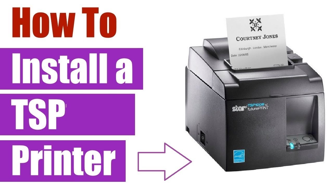 Installing Star TSP USB & Network Receipt Printer Driver All Model