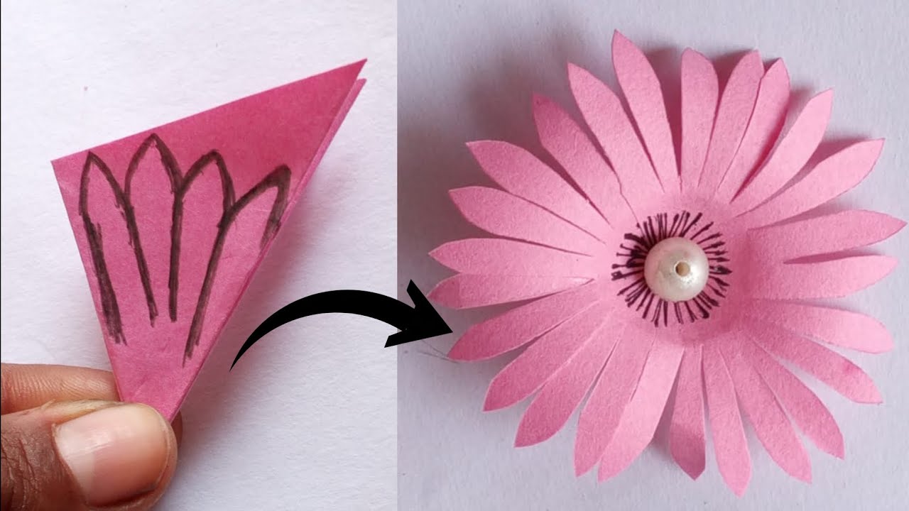  Beautiful  Paper Flower | Easy Making Paper Flower | Diy Flower step by step | Unique Flower 🌸🌹🌸🌹