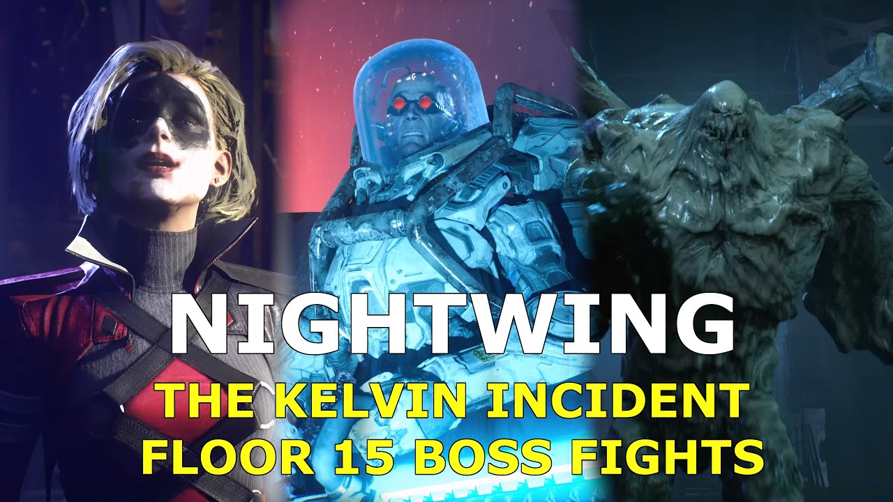 Gotham Knights Heroic Assault as Nightwing | The Kelvin Incident Floors 15 Boss Fights [No HUD]