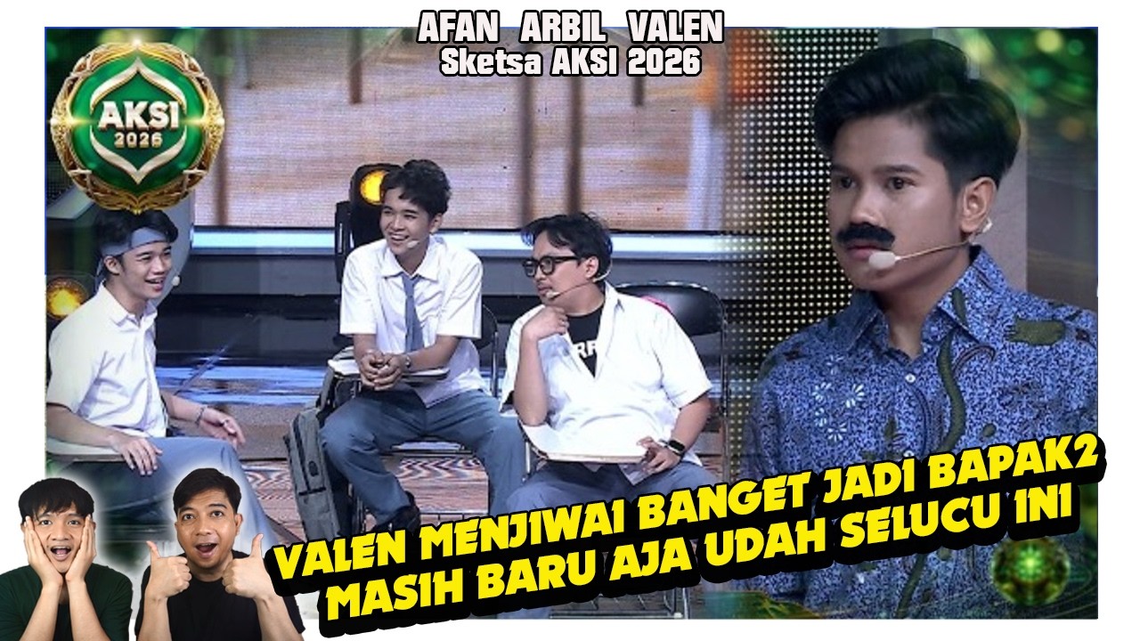 Valen mendalami banget jadi bapak bapak. Afan & Arbil jadi muridnya. Makin keren aktingnya