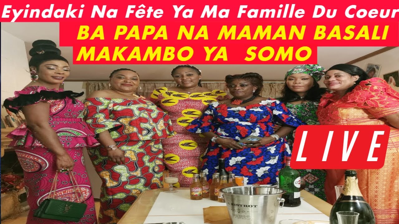 Eyindaki Na Fête Ya Ma Famille Du cœur Ba Papa Na Ba Maman Somo
