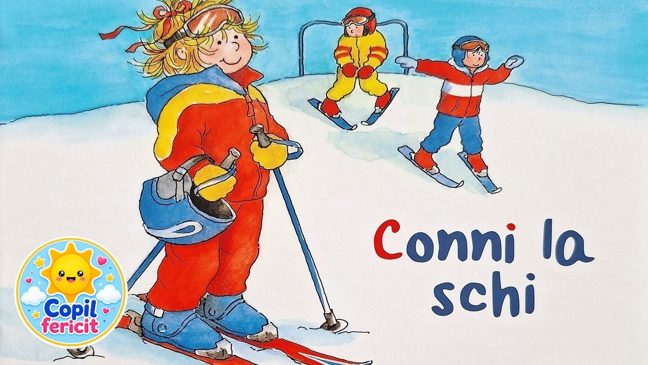 CONNI LA SCHI ⛷️| Poveste educativă despre sport, invățarea unor noi abilități, reguli de siguranță